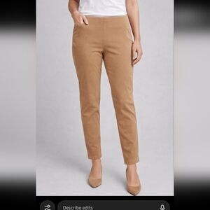 Lauren Ralph Lauren Petite Khaki Pants 6P Tan Stretch Straight Leg Pull On Pants